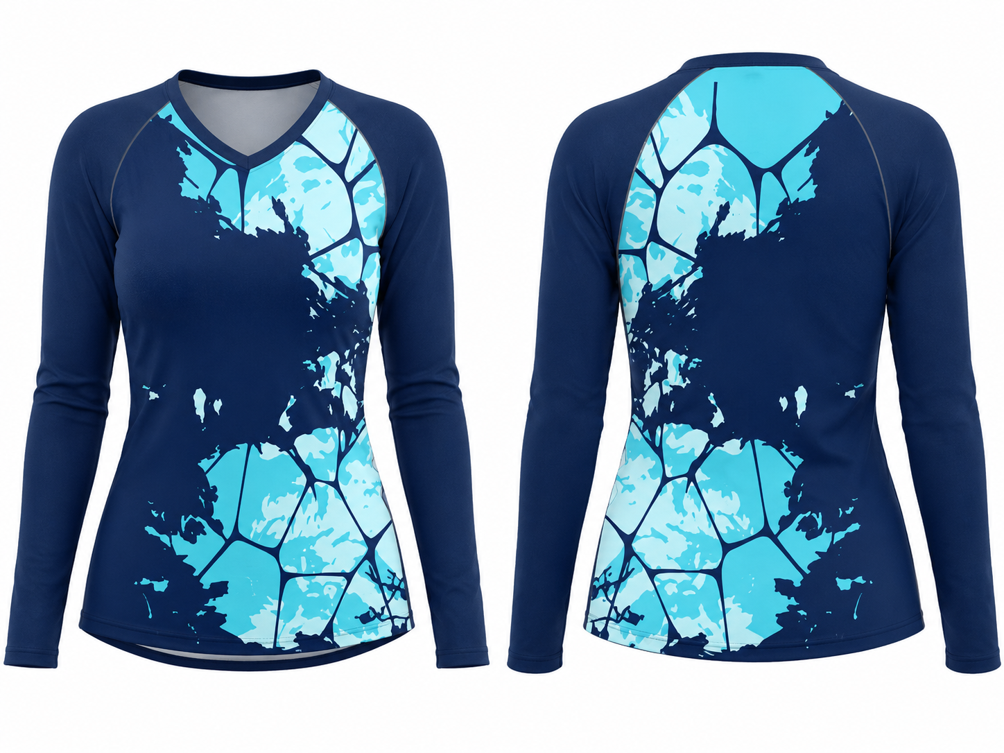 Sublimated Volleyball Long Sleeve Tee